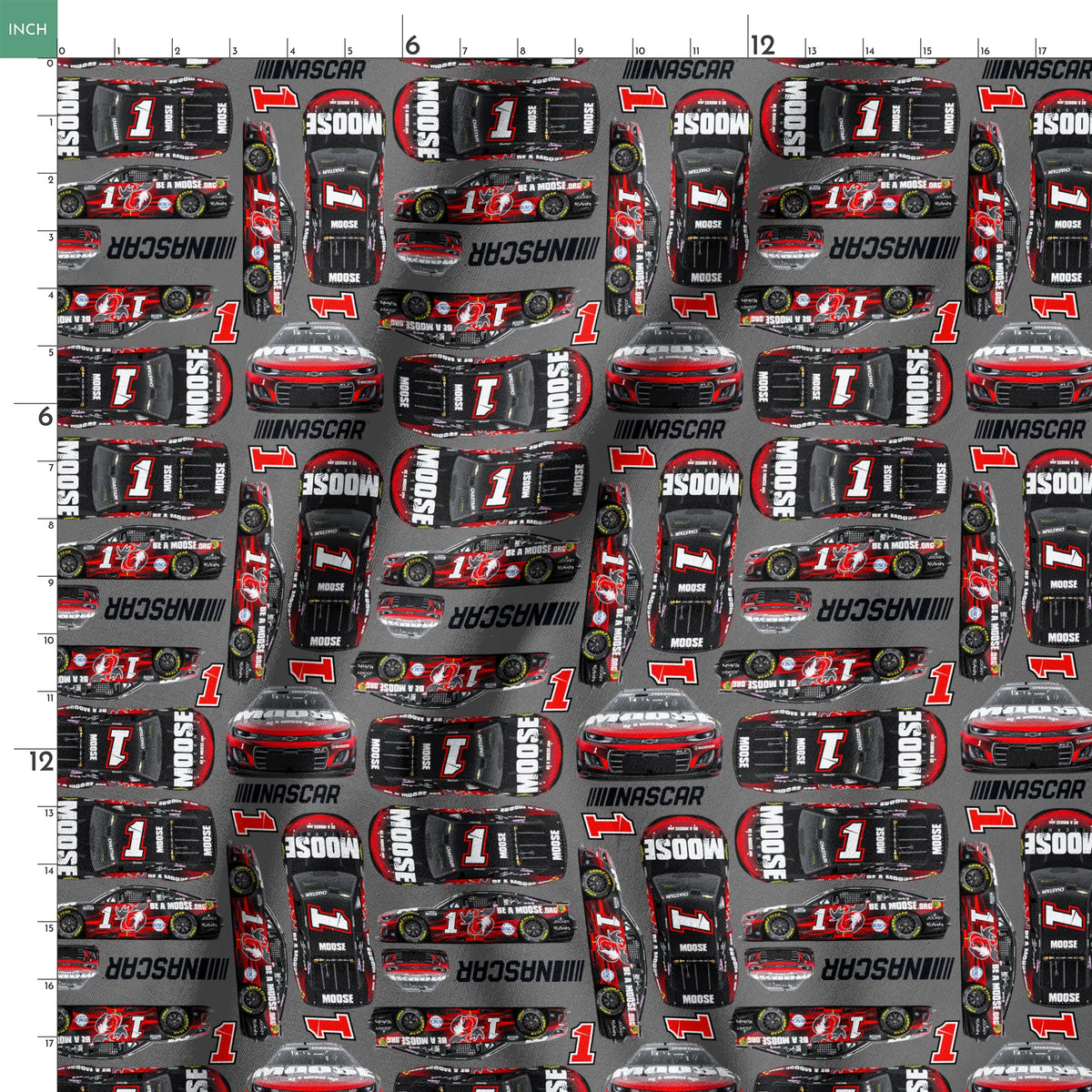 NASCAR® Ross Chastain Toss on Grey Fabric