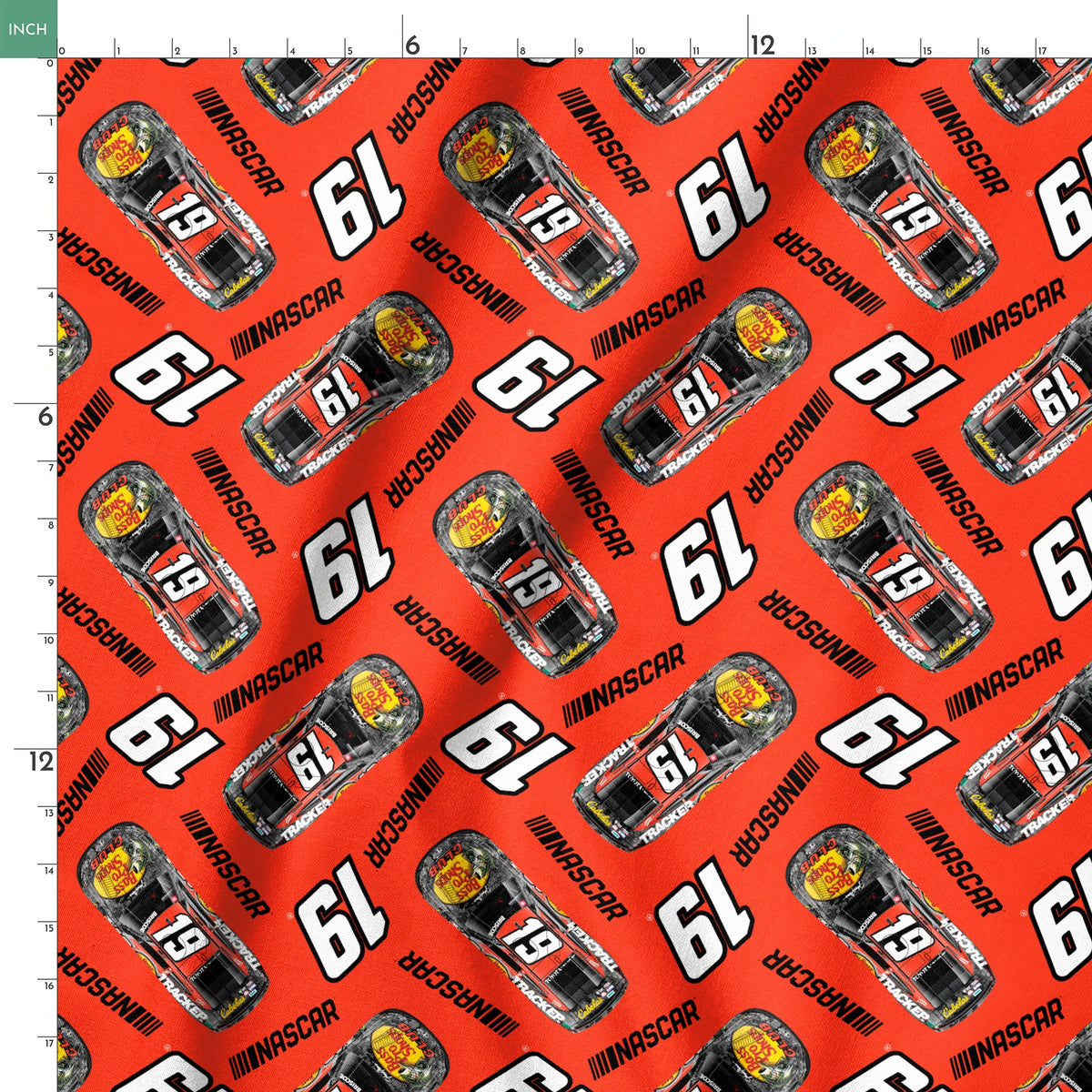 NASCAR® Chase Briscoe Toss on Orange Fabric