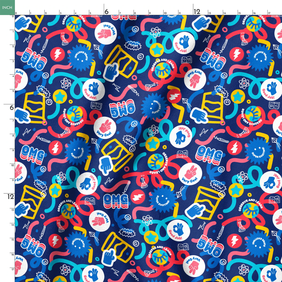 Hasbro Play-Doh Observe and Learn on Navy Fabric