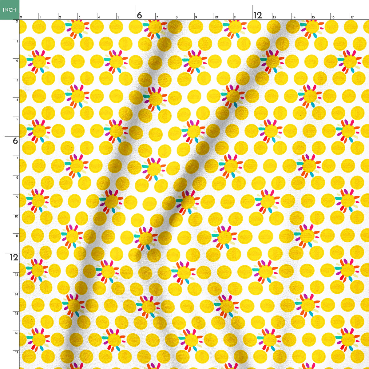 Hasbro Play-Doh Bright Suns on White Fabric