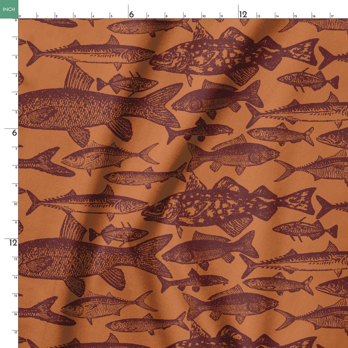 Reed on Spice Fabric