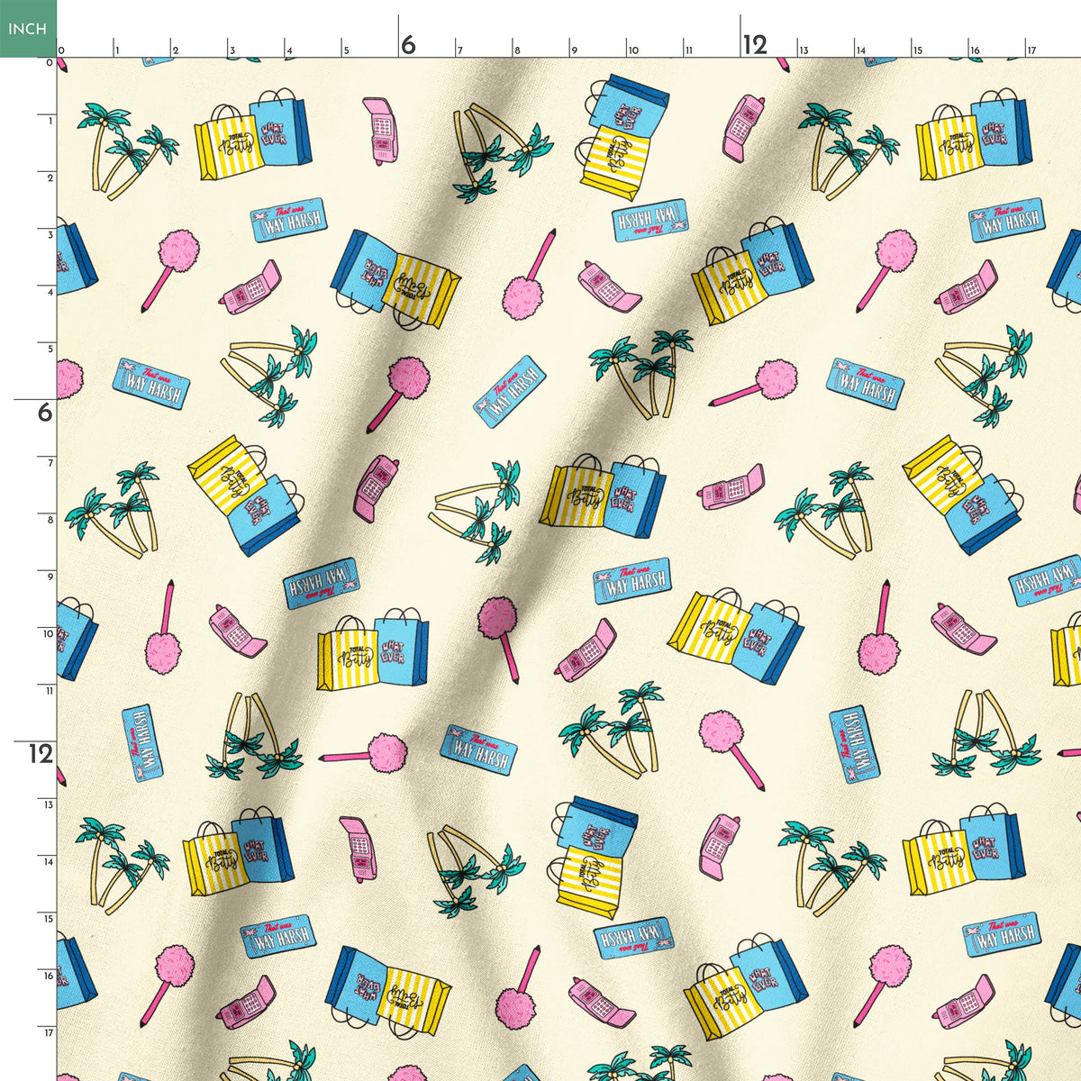 Paramount Clueless Palm Icons Fabric