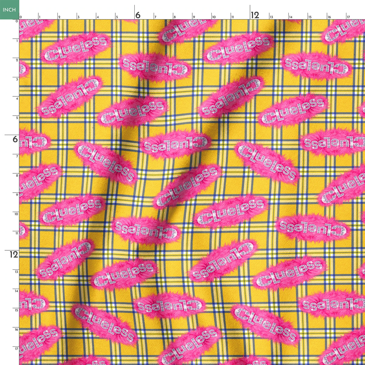 Paramount Clueless  Logo on Fur Fabric