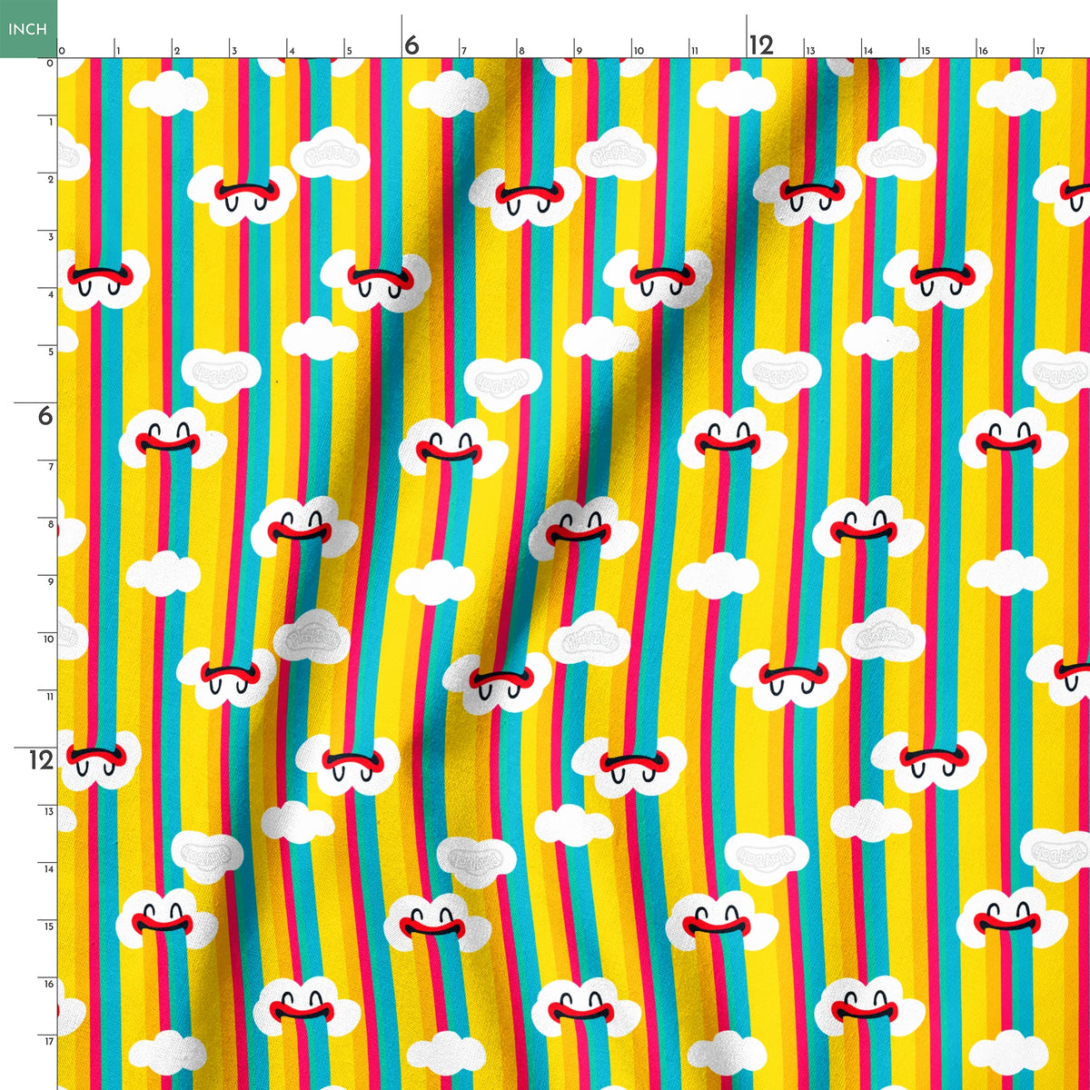 Hasbro Play-Doh Rainbow Stripes Fabric