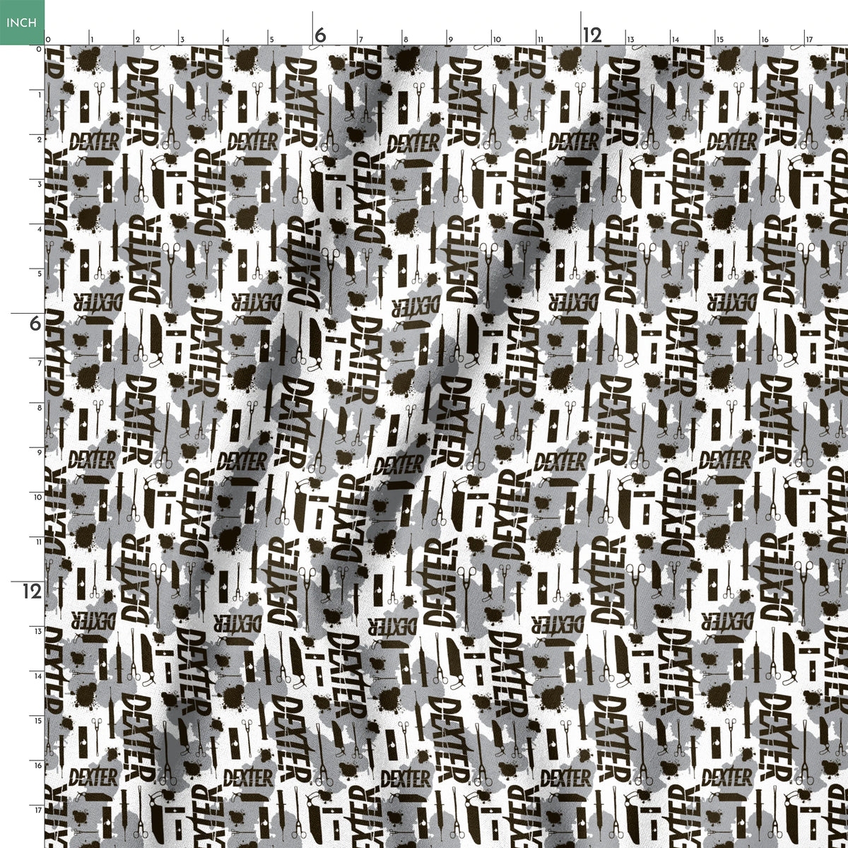 Showtime Dexter Killer Tools on Gray Fabric