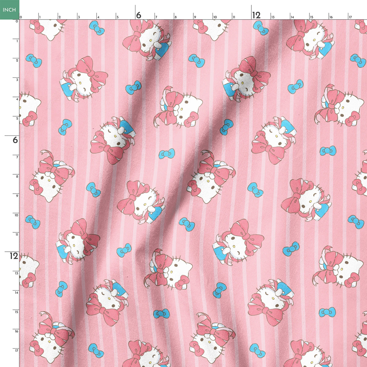 Hello Kitty® Giant Bows and Stripes Fabric