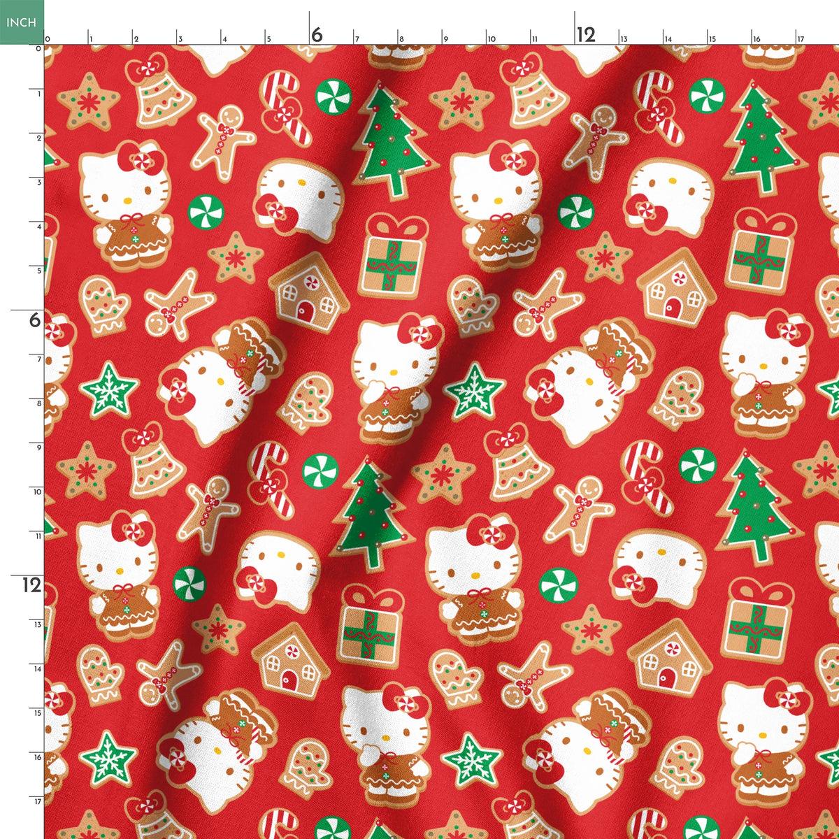 Hello Kitty® Gingerbread Cookies Fabric