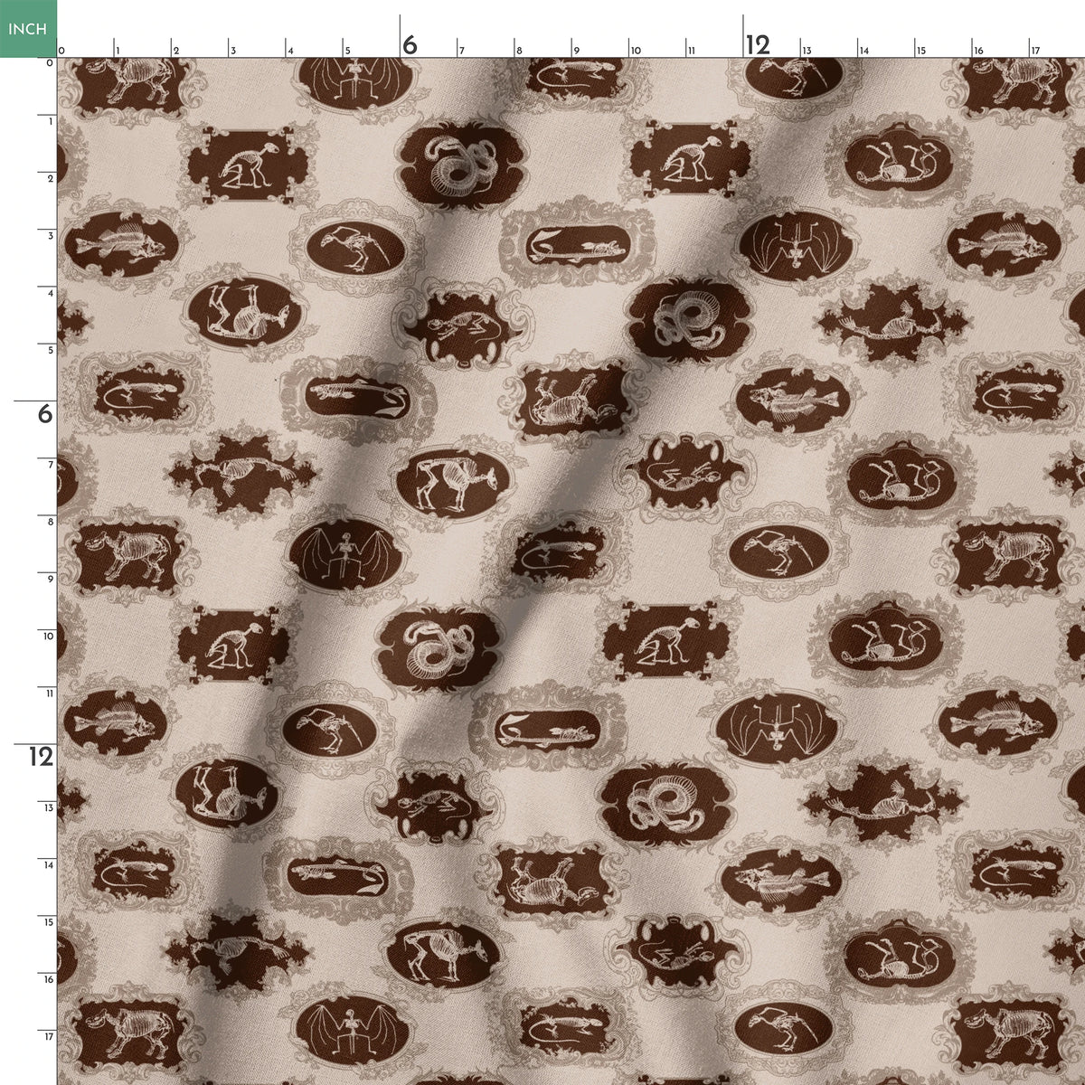 Disney Haunted Mansion Pet Portraits on Greige Fabric