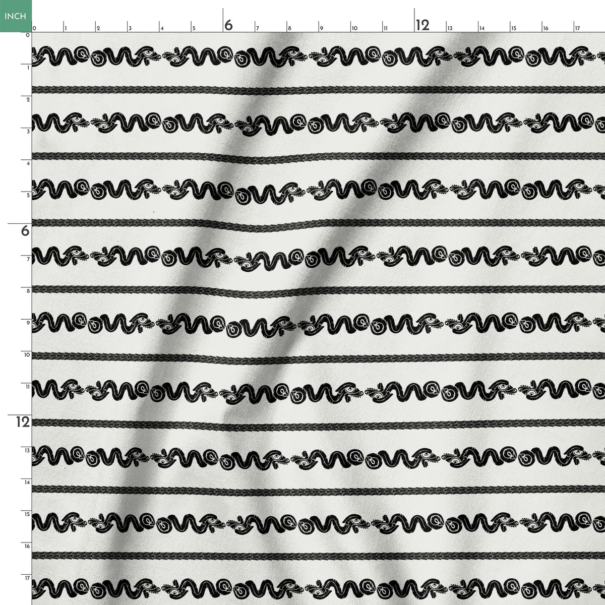 Disney Haunted Mansion Serpent Stripes Fabric
