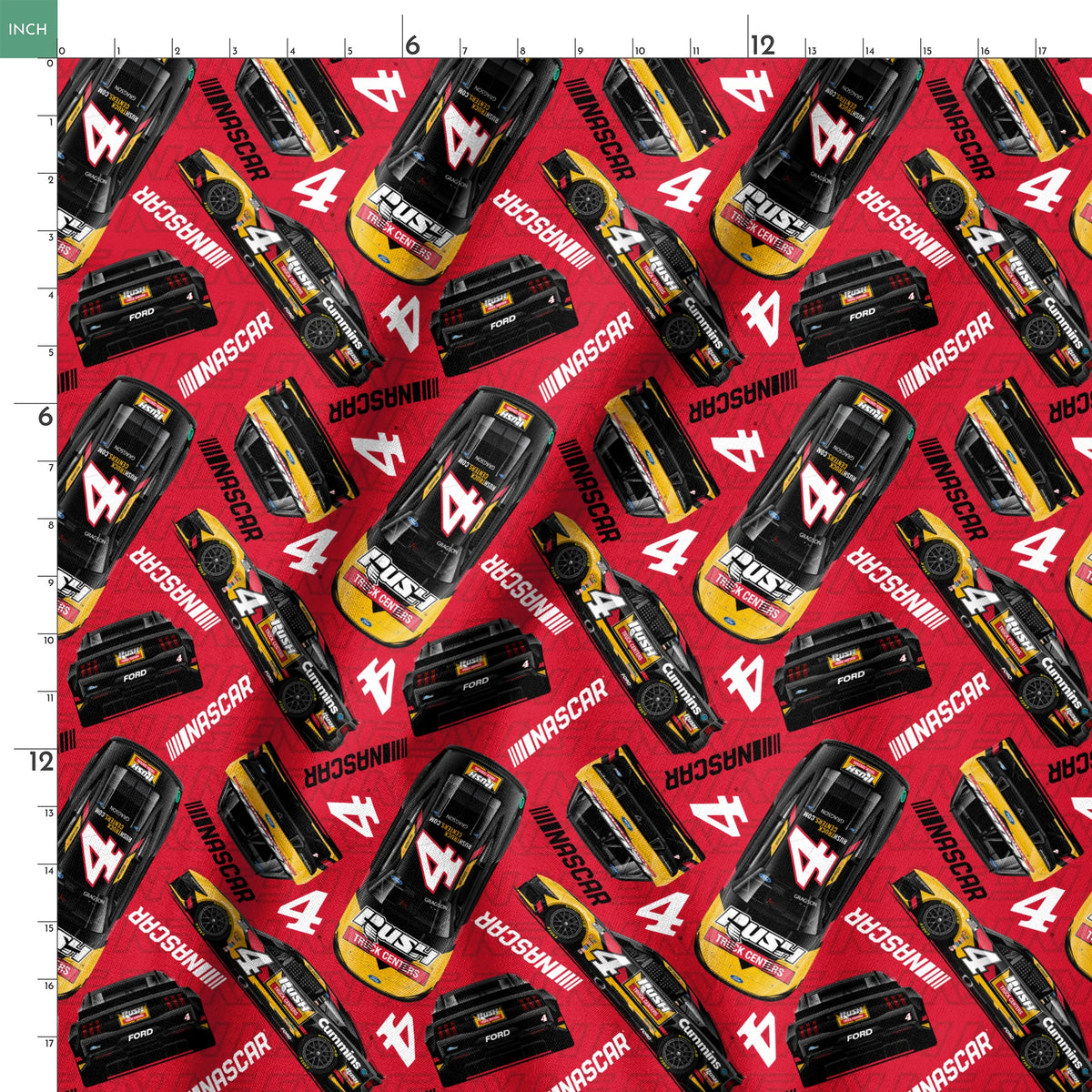 NASCAR® Noah Gragson Toss on Red Fabric