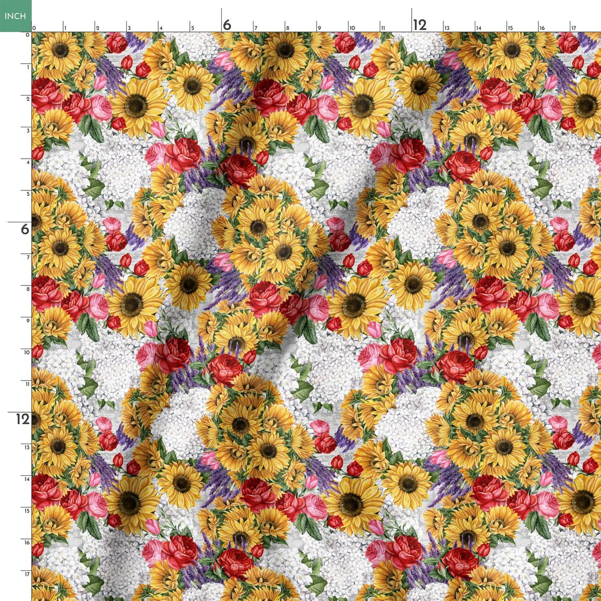 Danielle Murray Sunflowers, Roses, and Florals Fabric