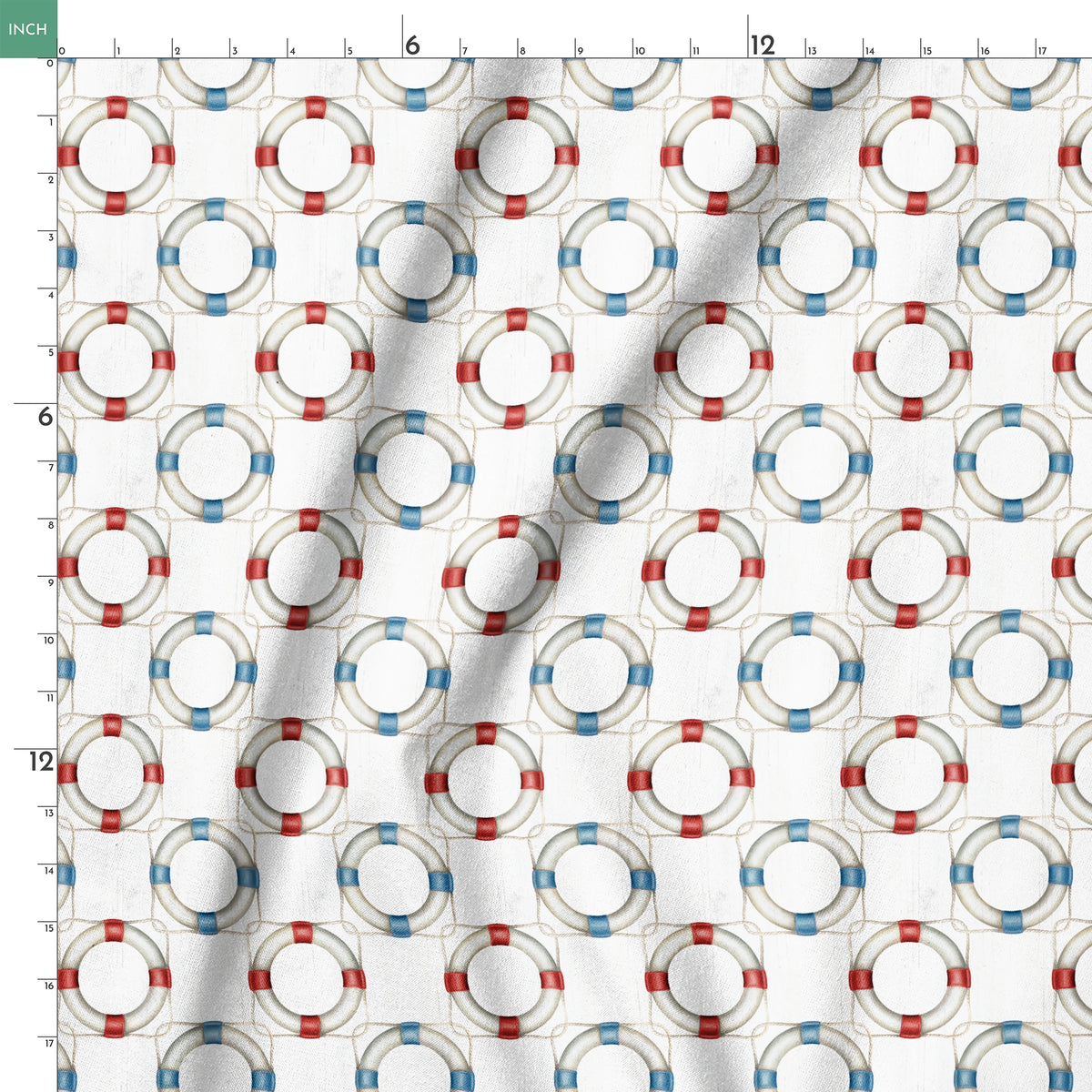 Danielle Murray Interlocked Life Preservers Fabric