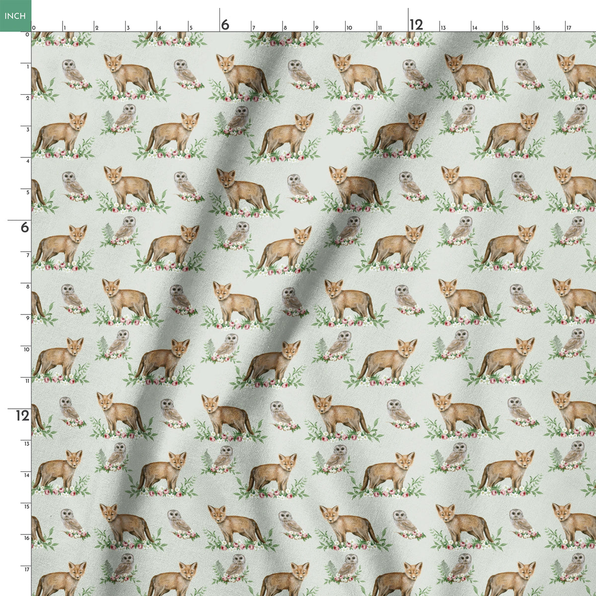 Danielle Murray Foxes and Owls Fabric