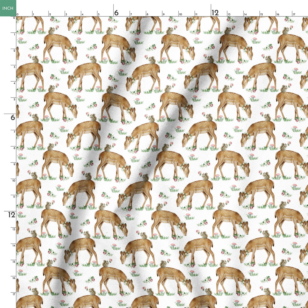 Danielle Murray Fawns and Squirrels Fabric