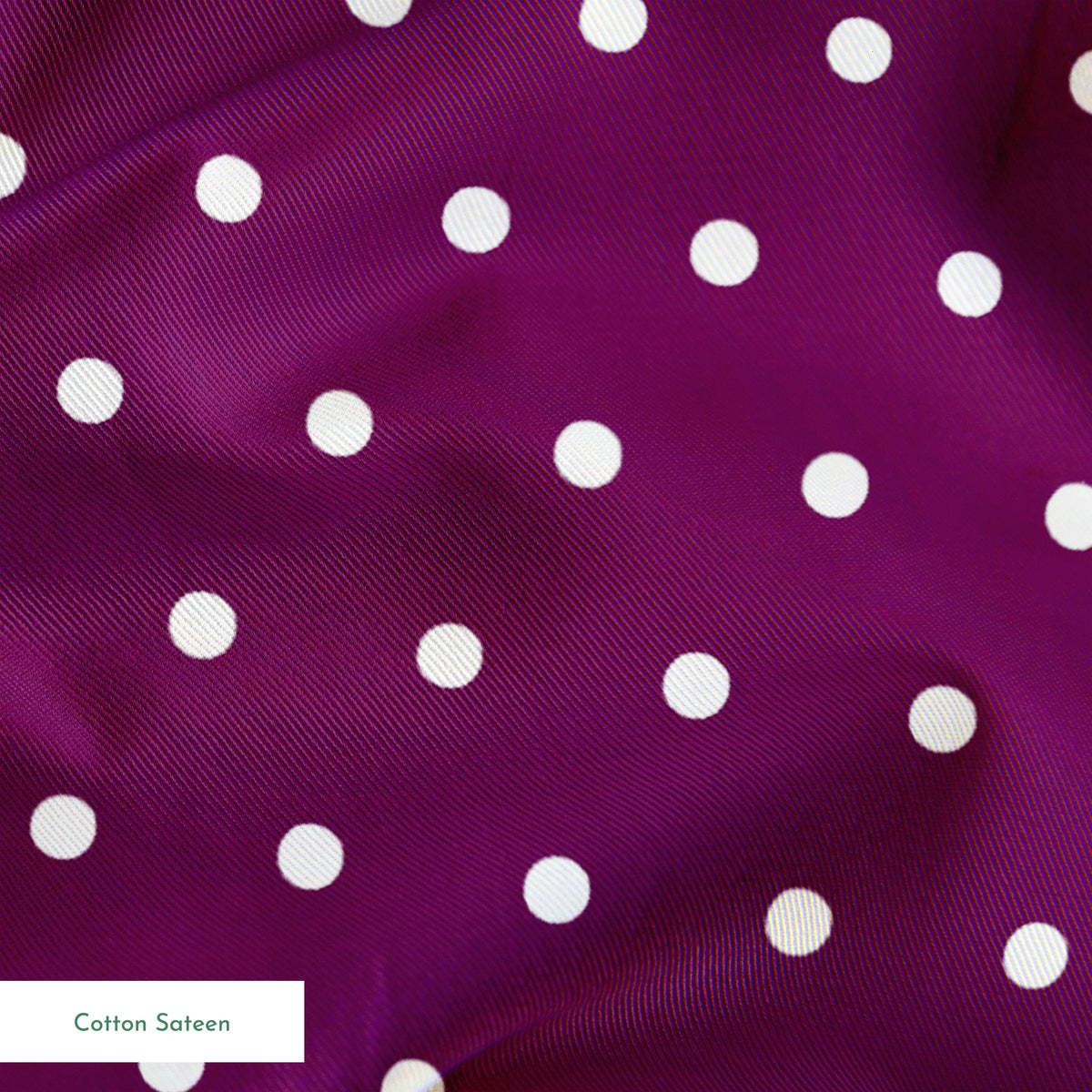 Two white circles on a purple background springs sateen texture