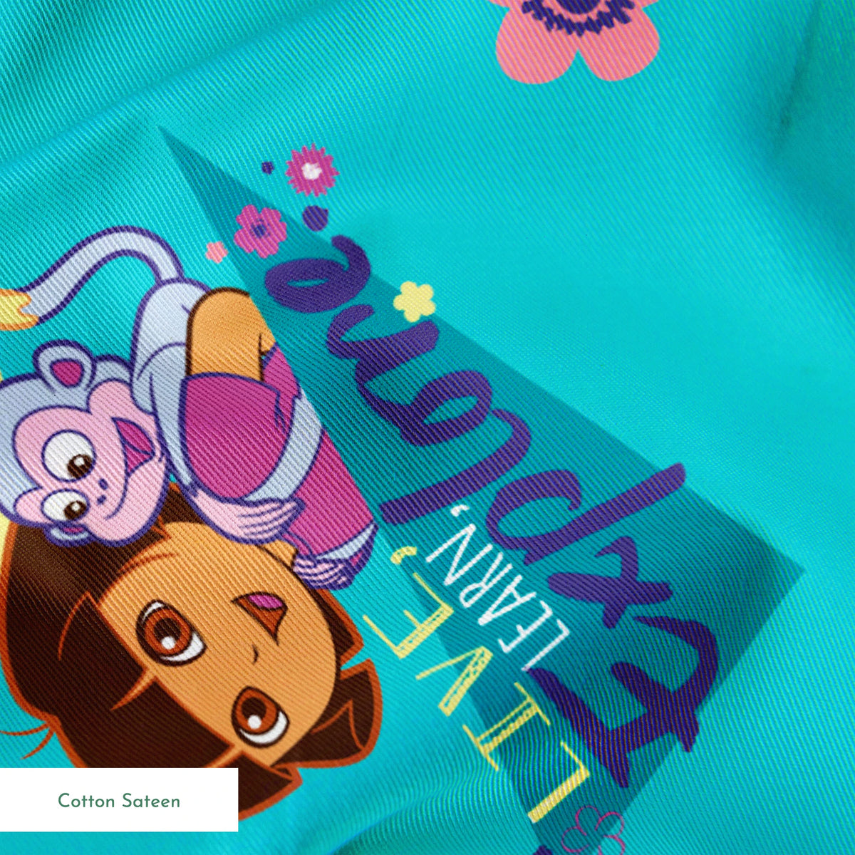 Nickelodeon Dora the Explorer Turquoise Exploration | Fabric by
