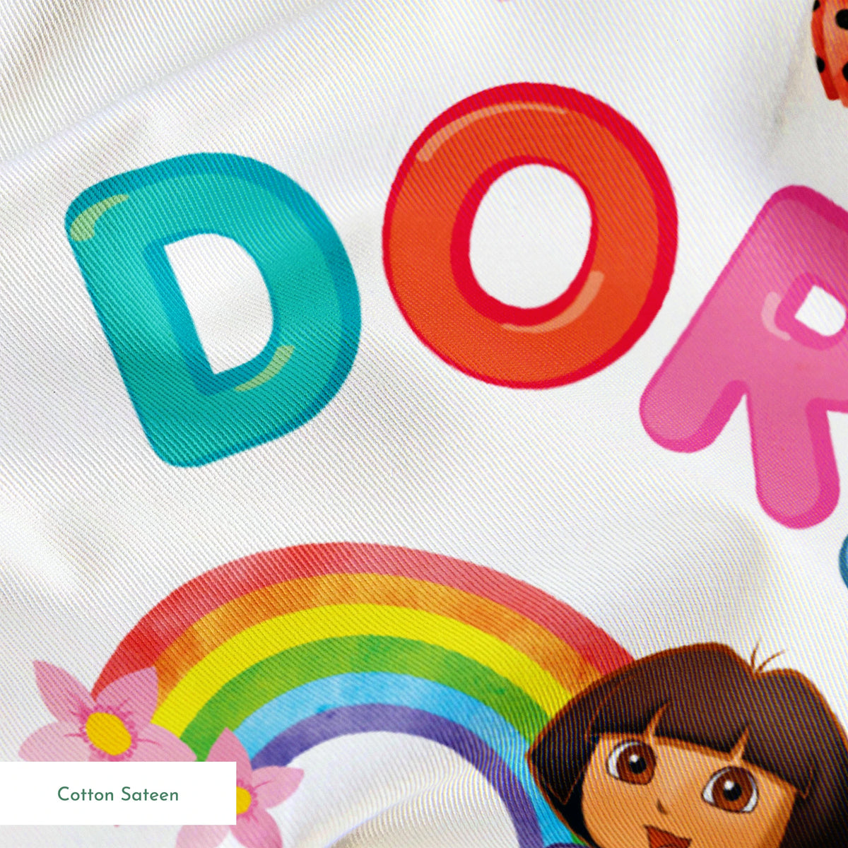 レインボー DORA 15cm アクリル Nickelodeon Dora the Explorer Rainbows and Flowers | Fabric by the