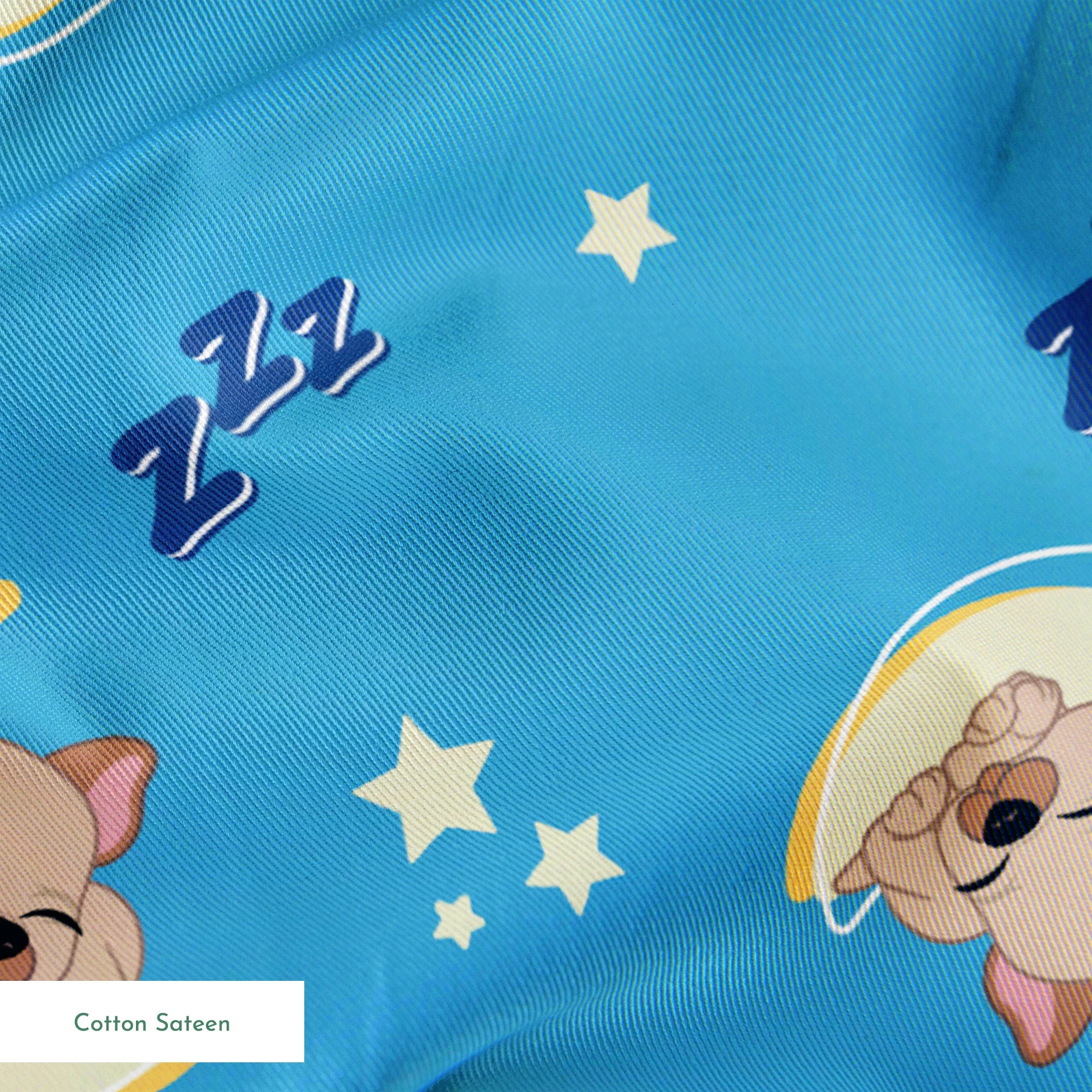 Hasbro Littliest Pet Shop Frenchie Snooze on Blue Fabric