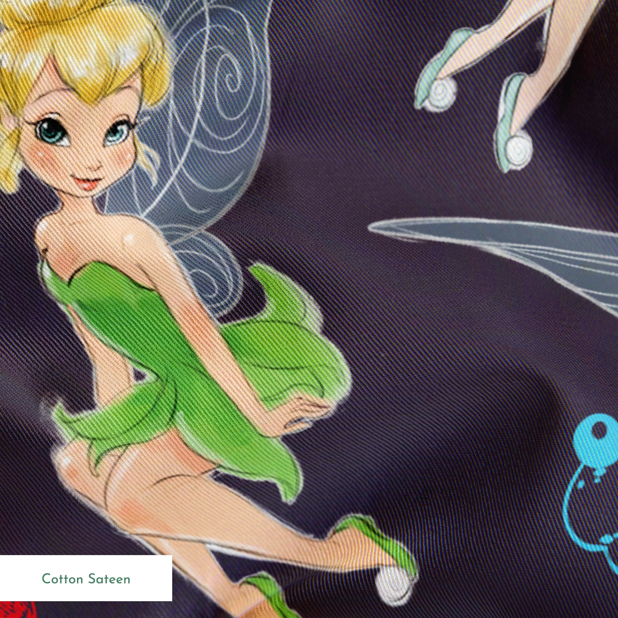Disney Tinker Bell and Fairies Dessert Toss Fabric
