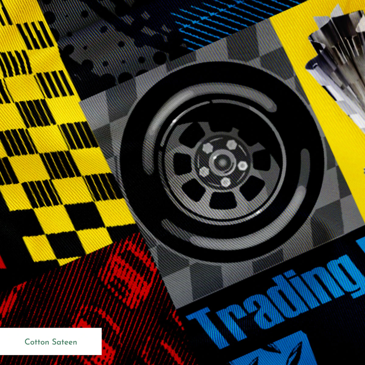 NASCAR® Retro Racing Patchwork Fabric