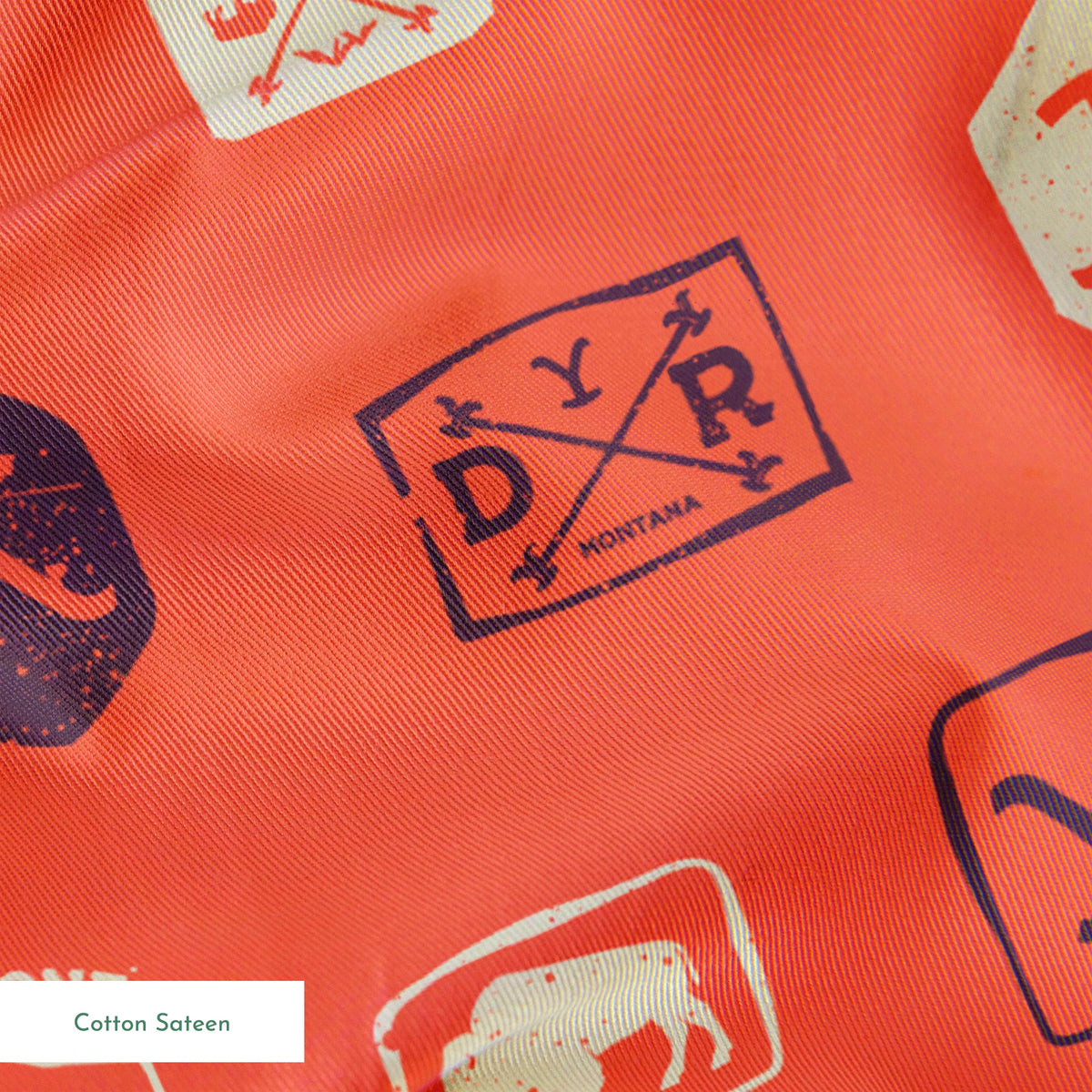 Paramount Yellowstone Patch Toss on Coral Fabric