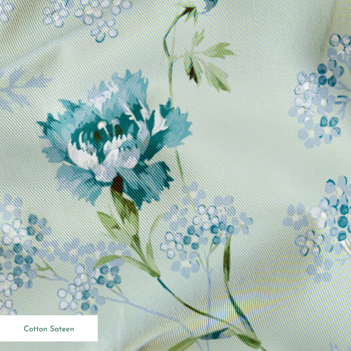 Pauline on Silver Sage Fabric