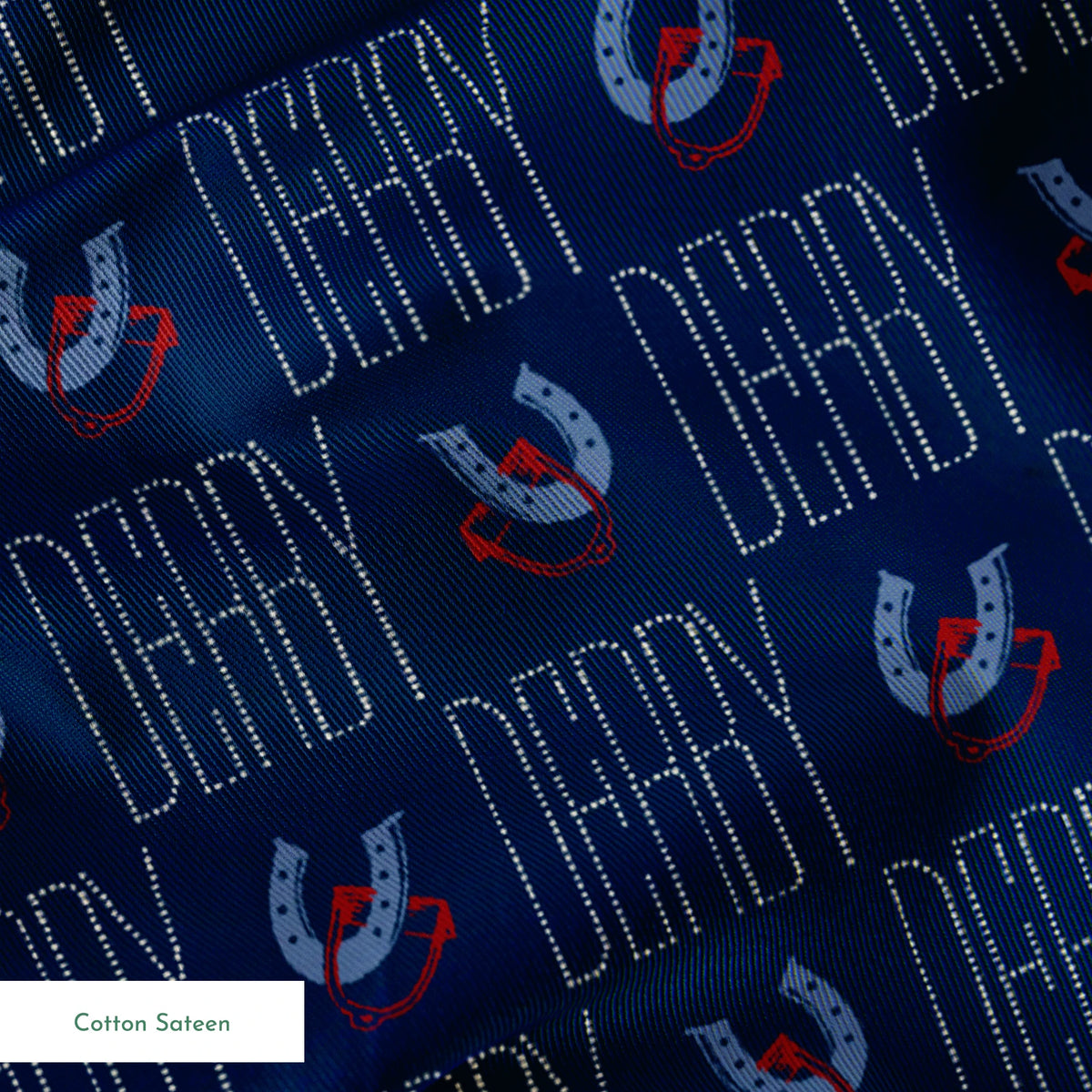 Epsom on Navy Fabric
