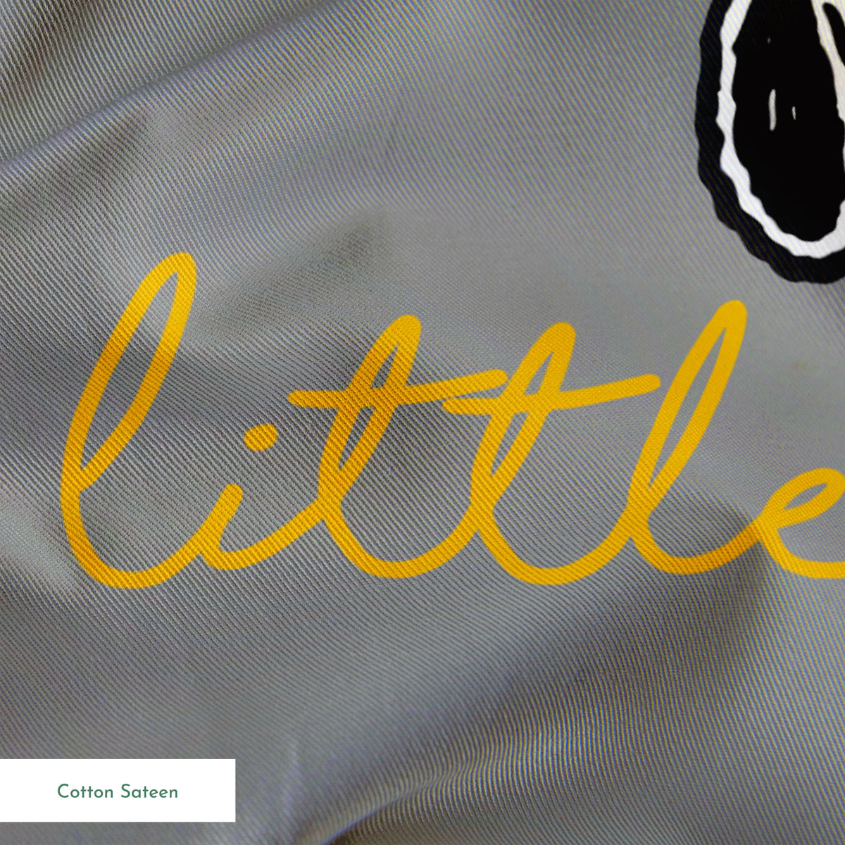 Peanuts Snoopy Giggle on Gray Fabric
