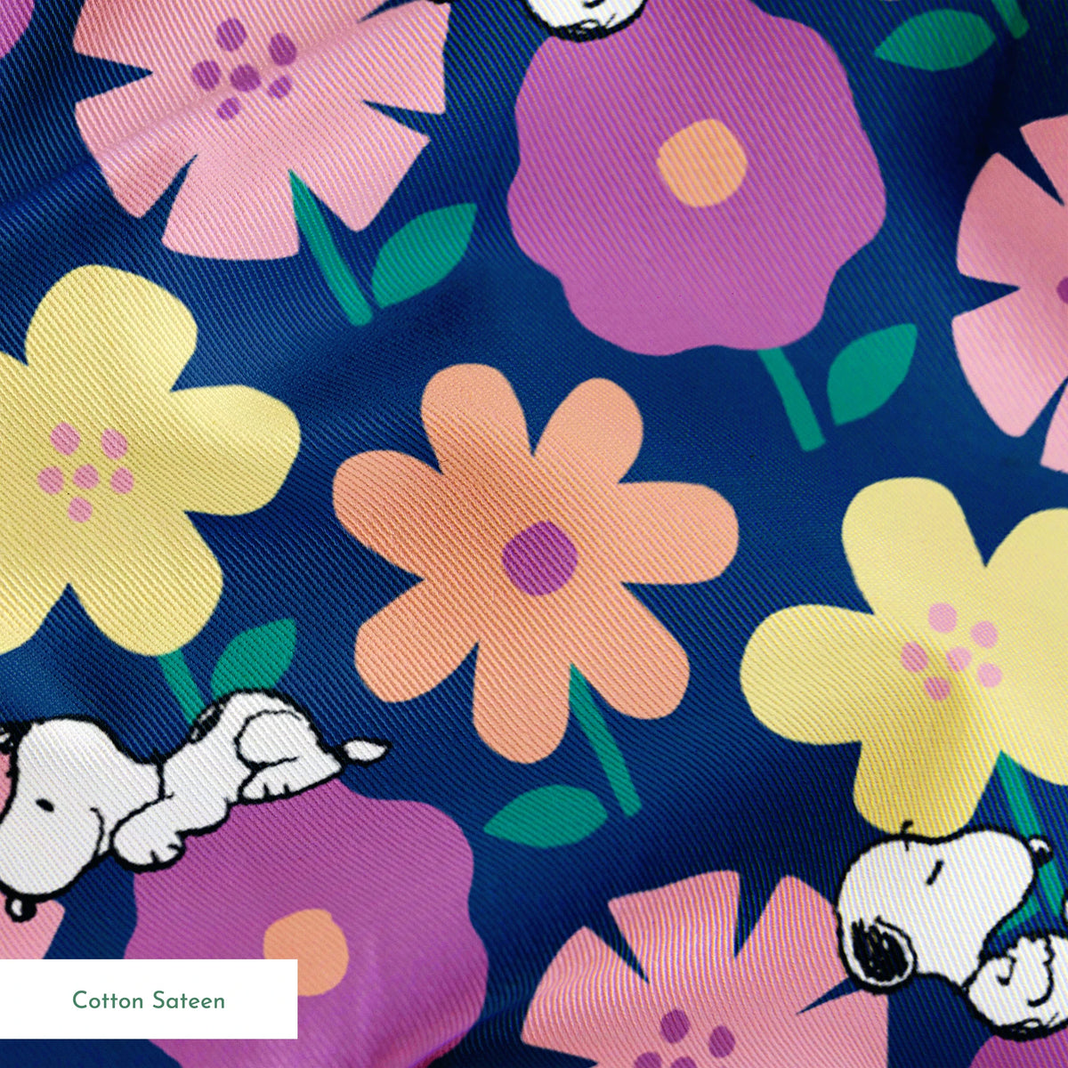 Peanuts Snoopy Floral Dreams Fabric
