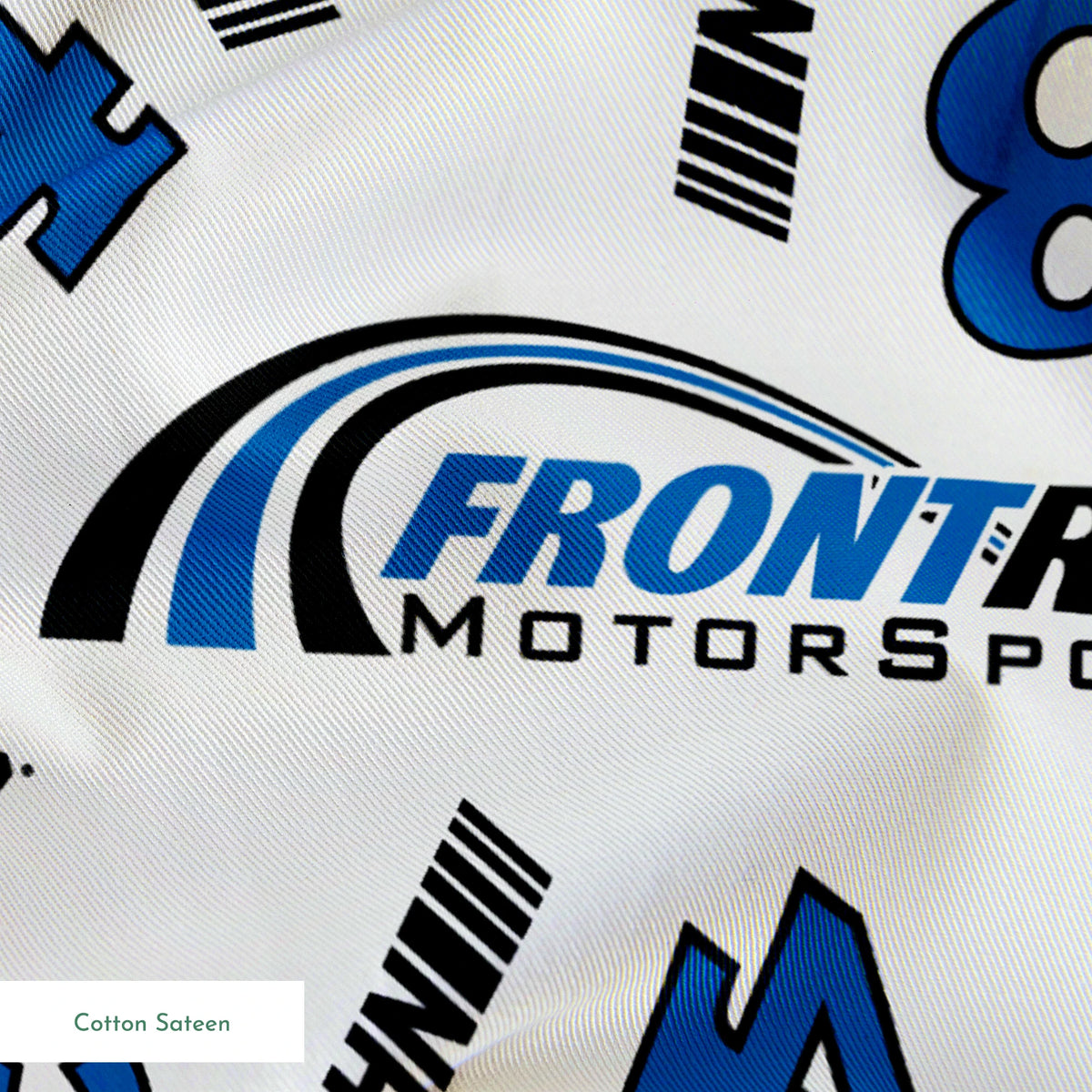 NASCAR® Front Row Motorsports Toss on White Fabric