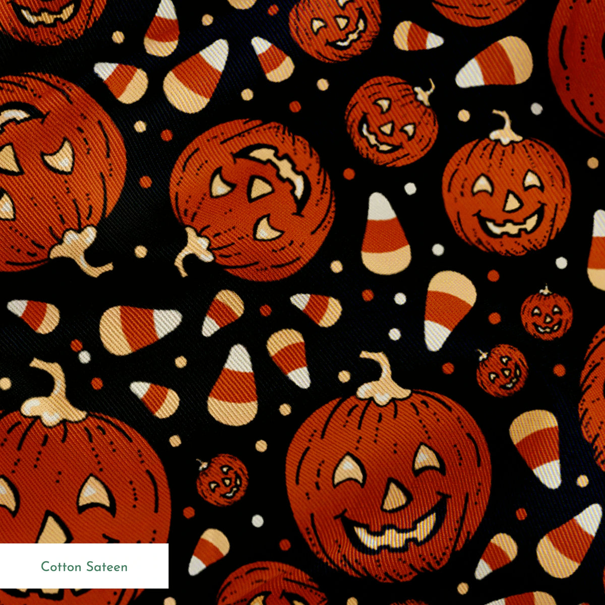 Trick or Treat on Black Days Fabric