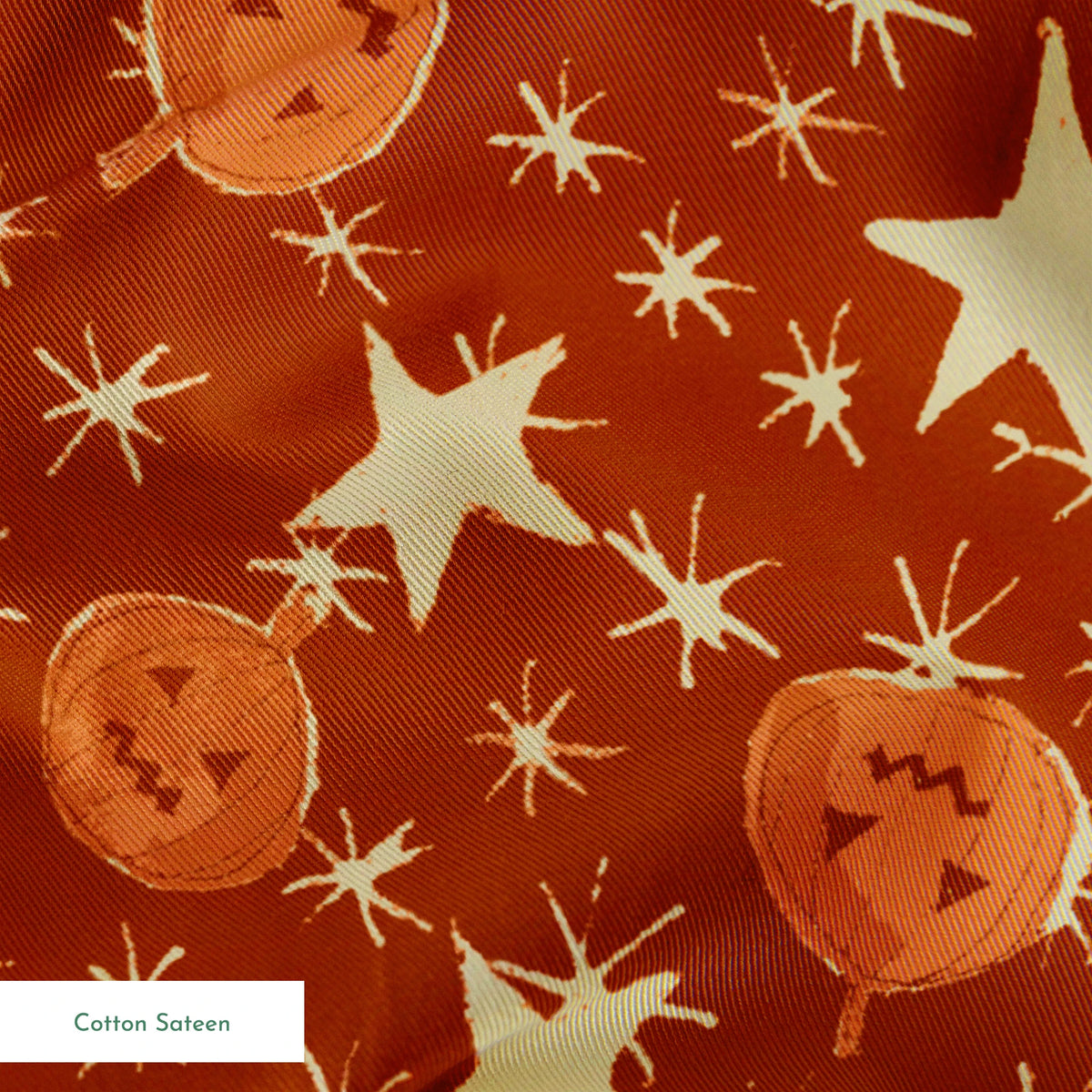 Pumpkins on Spiced Fabric