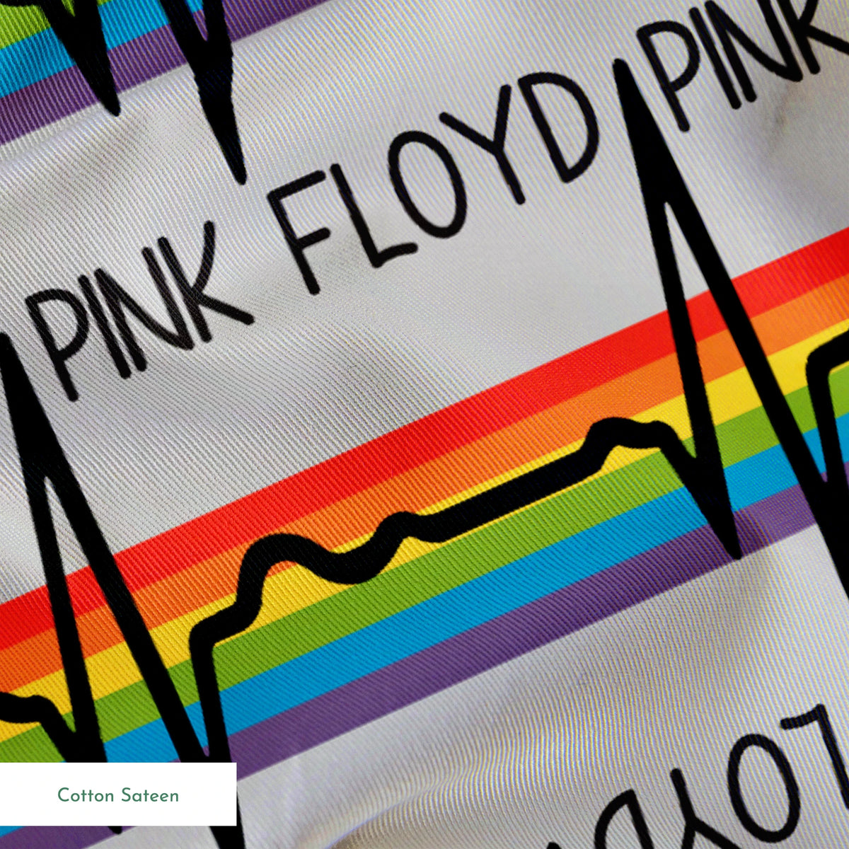 Pink Floyd Rainbow Pulse Fabric