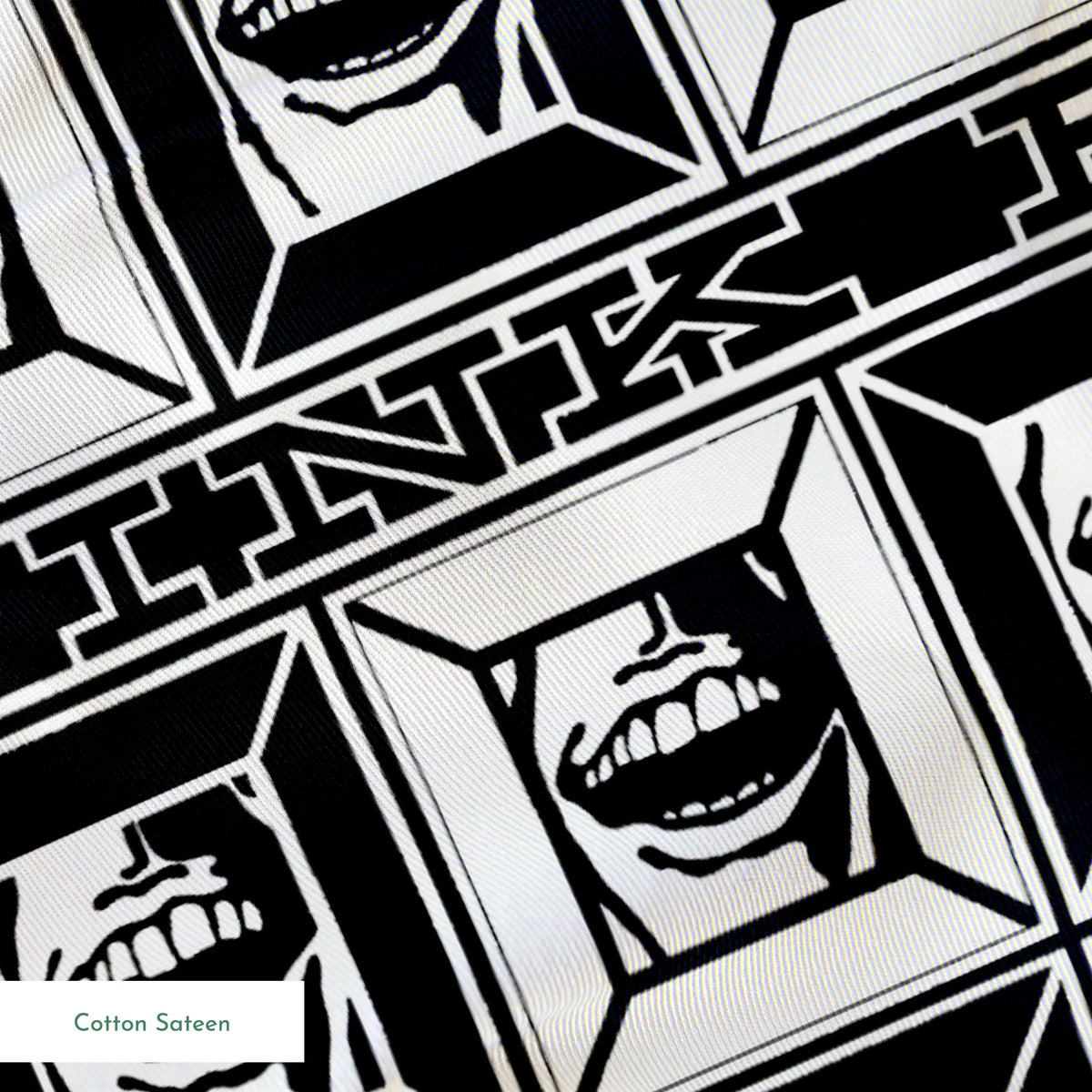 Pink Floyd Bank Smiles Fabric