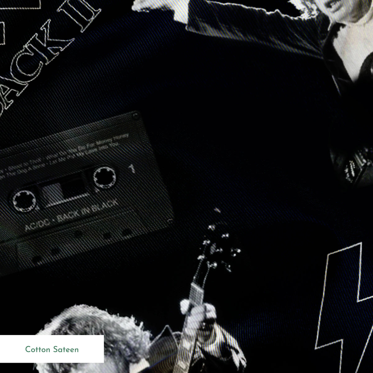 AC/DC Back in Black Fabric