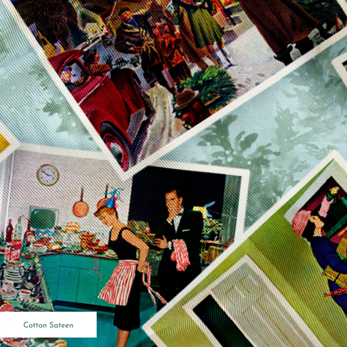 Saturday Evening Post  Holiday Memories Fabric