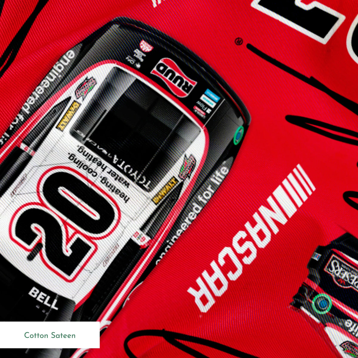 NASCAR® Christopher Bell Toss on Red Fabric