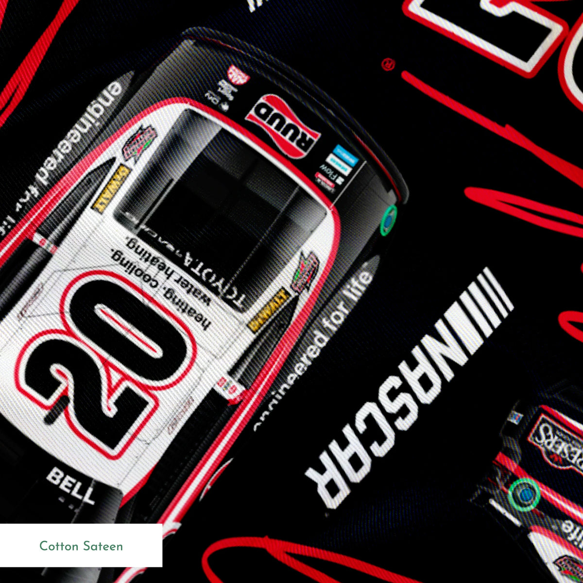 NASCAR® Christopher Bell Toss on Black Fabric