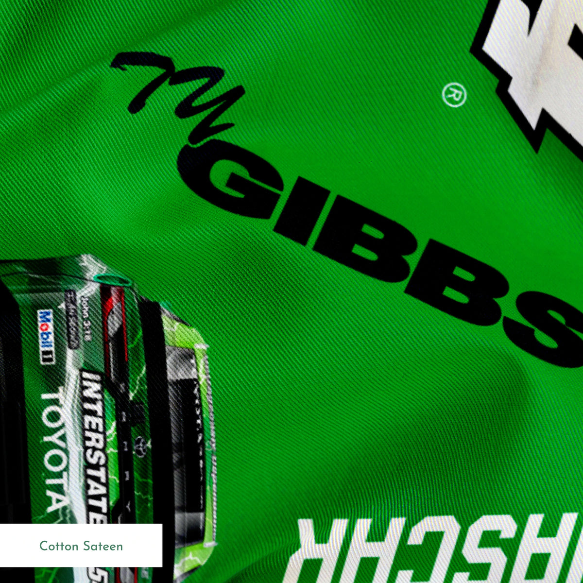 NASCAR® Ty Gibbs Toss on Green Fabric
