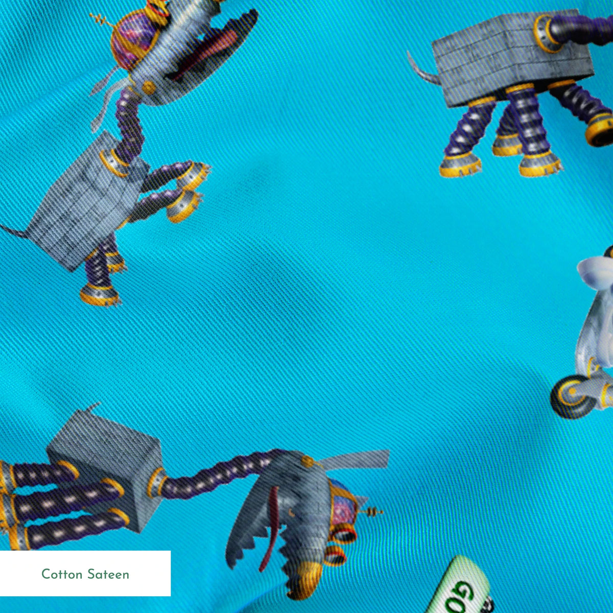 Paramount Jimmy Neutron Best Buds on Blue Fabric