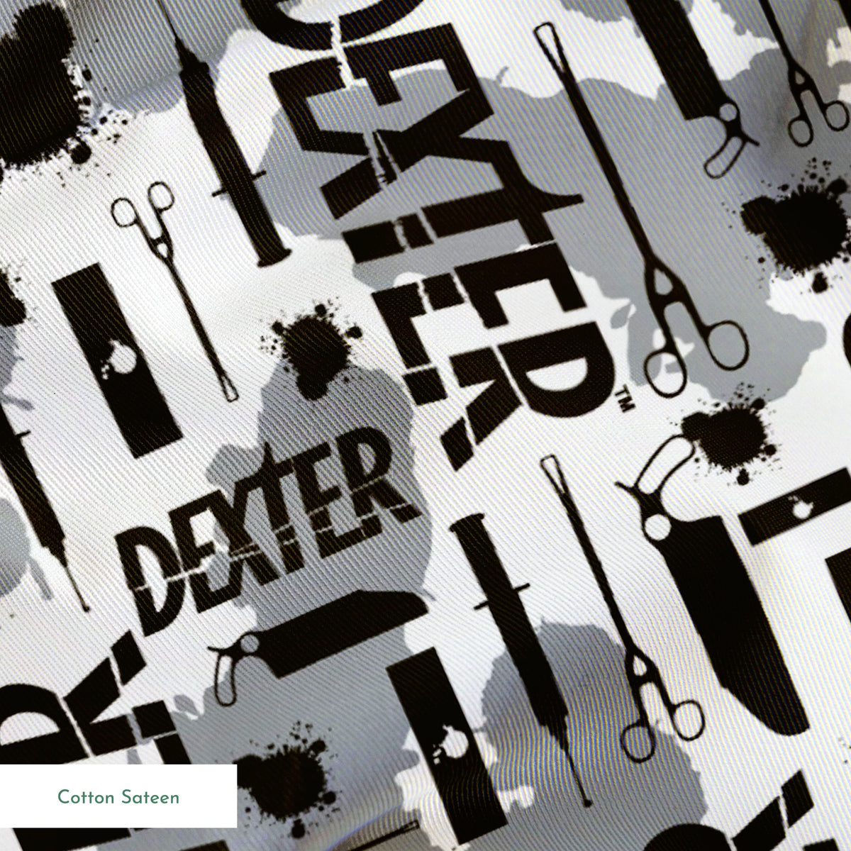 Showtime Dexter Killer Tools on Gray Fabric