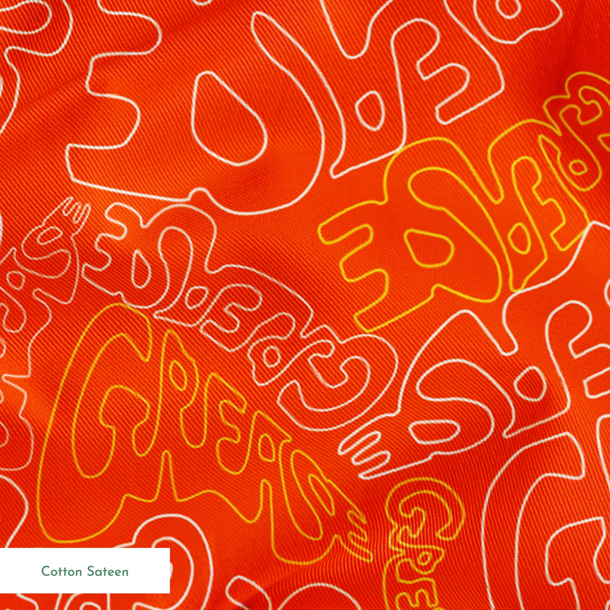 Paramount Grease  Title Toss on Orange Fabric