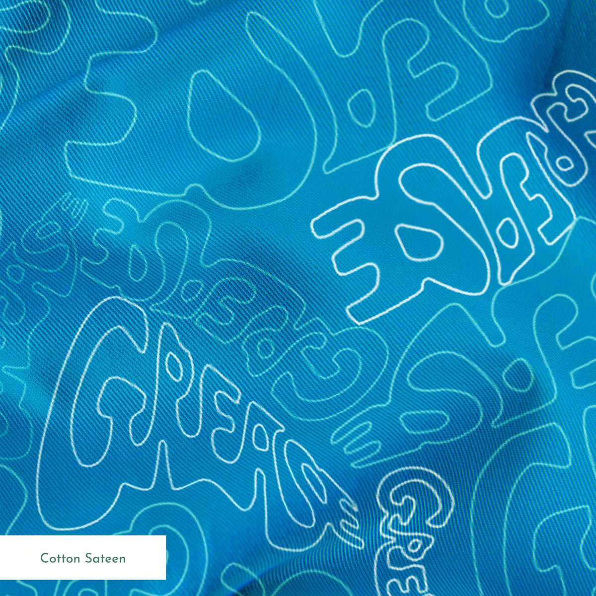 Paramount Grease  Title Toss on Blue Fabric
