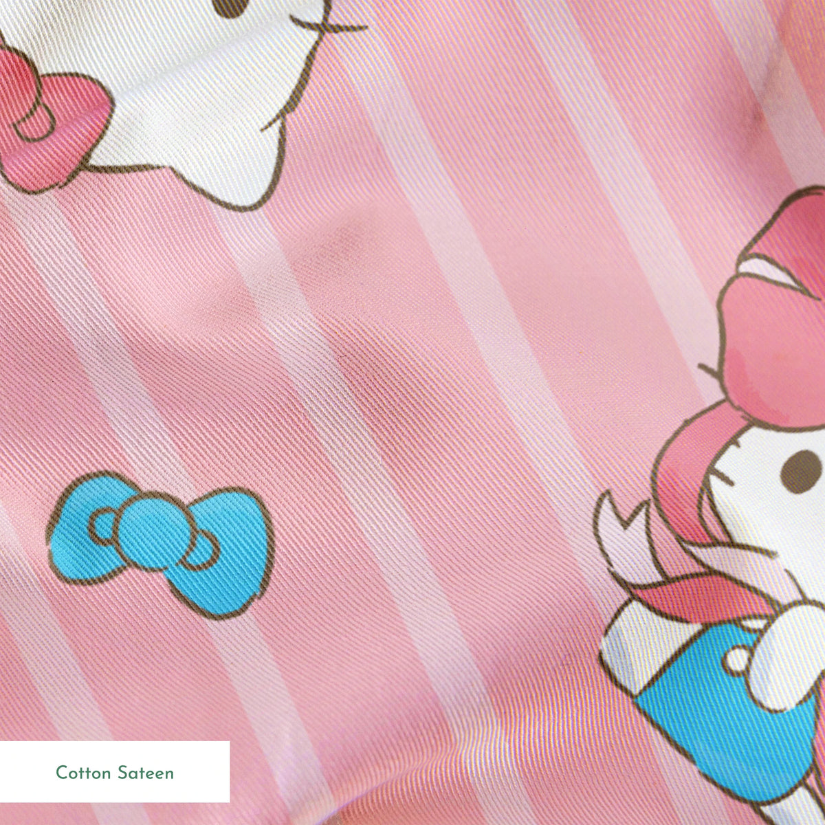 Hello Kitty® Giant Bows and Stripes Fabric