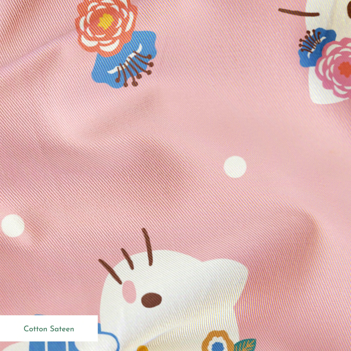 Hello Kitty® Florals on Pink Fabric