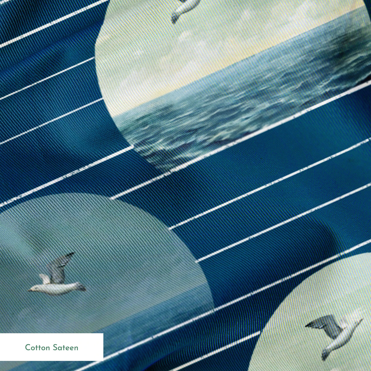 Danielle Murray Seagull Coastal Stripes Fabric
