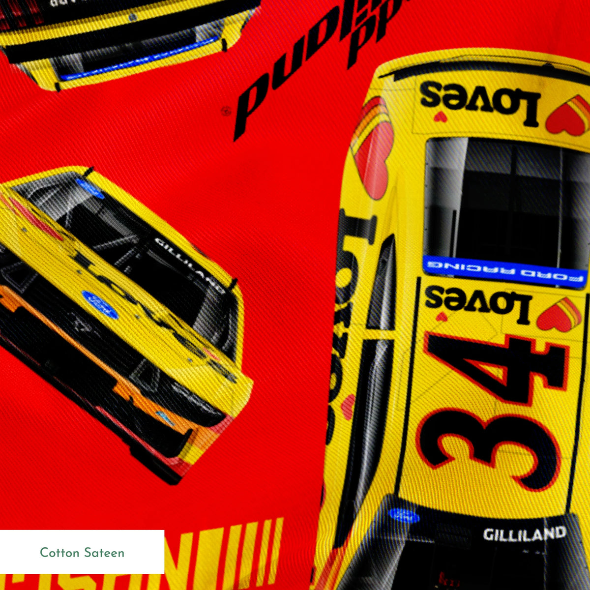 NASCAR® Tood Gilliand Toss on Red Fabric