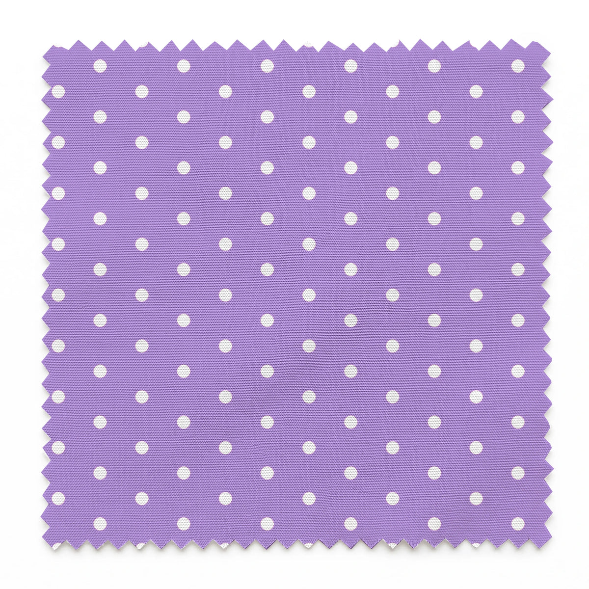 Various white circles on a purple background springs swatch pinked