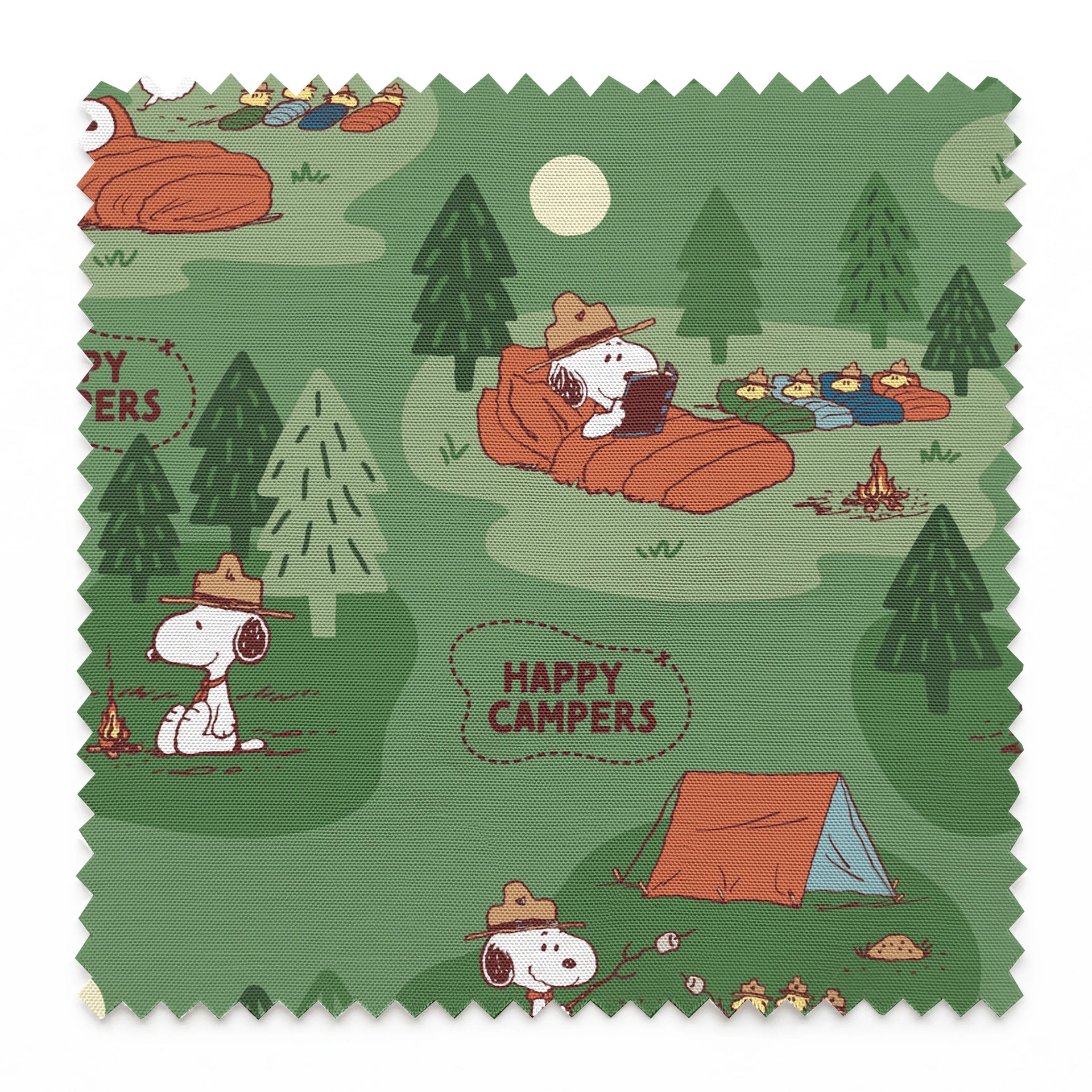 Peanuts Snoopy Camping Adventure on Green