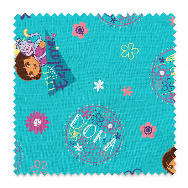 Nickelodeon Dora the Explorer Turquoise Exploration | Fabric by